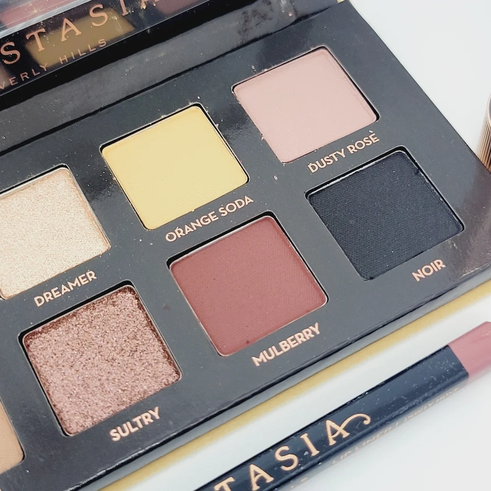 Anastasia Beverly Hills Bundle Soft Glam Dusty Rose Lip Liner Lipstick Brand New